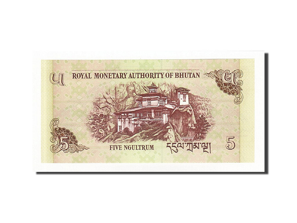 Banknote, Bhutan, 5 Ngultrum, 2006, 2006, KM:28a, UNC(63)