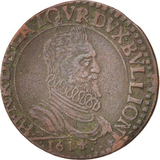 Frankreich, BOUILLON & SEDAN, Double Liard, 1614, EF(40-45), Copper, Boudeau1847