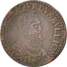 Frankreich, BOUILLON & SEDAN, Double Liard, 1614, EF(40-45), Copper, Boudeau1847