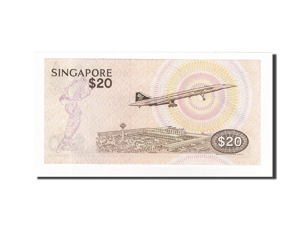 Banknote, Singapore, 20 Dollars, 1976-1980, Undated (1979), KM:12, AU(55-58)