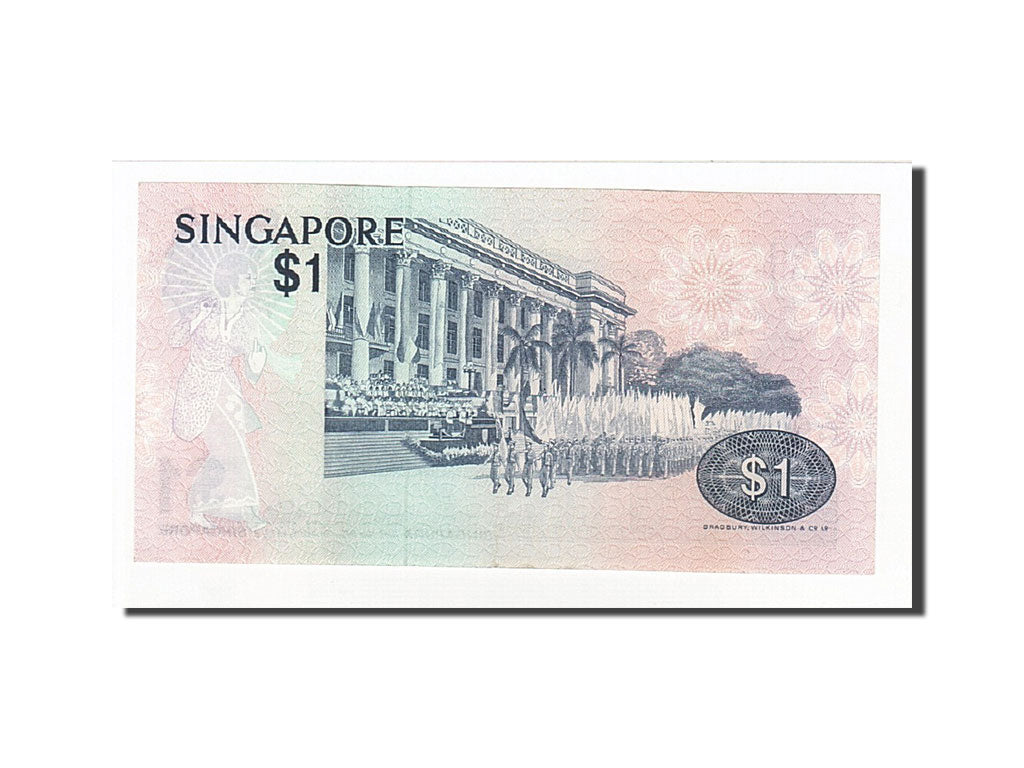 Banknote, Singapore, 1 Dollar, 1976-1980, Undated (1976), KM:9, AU(50-53)