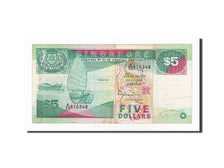 Banknote, Singapore, 5 Dollars, 1984-89, 1989, KM:19, VF(30-35)