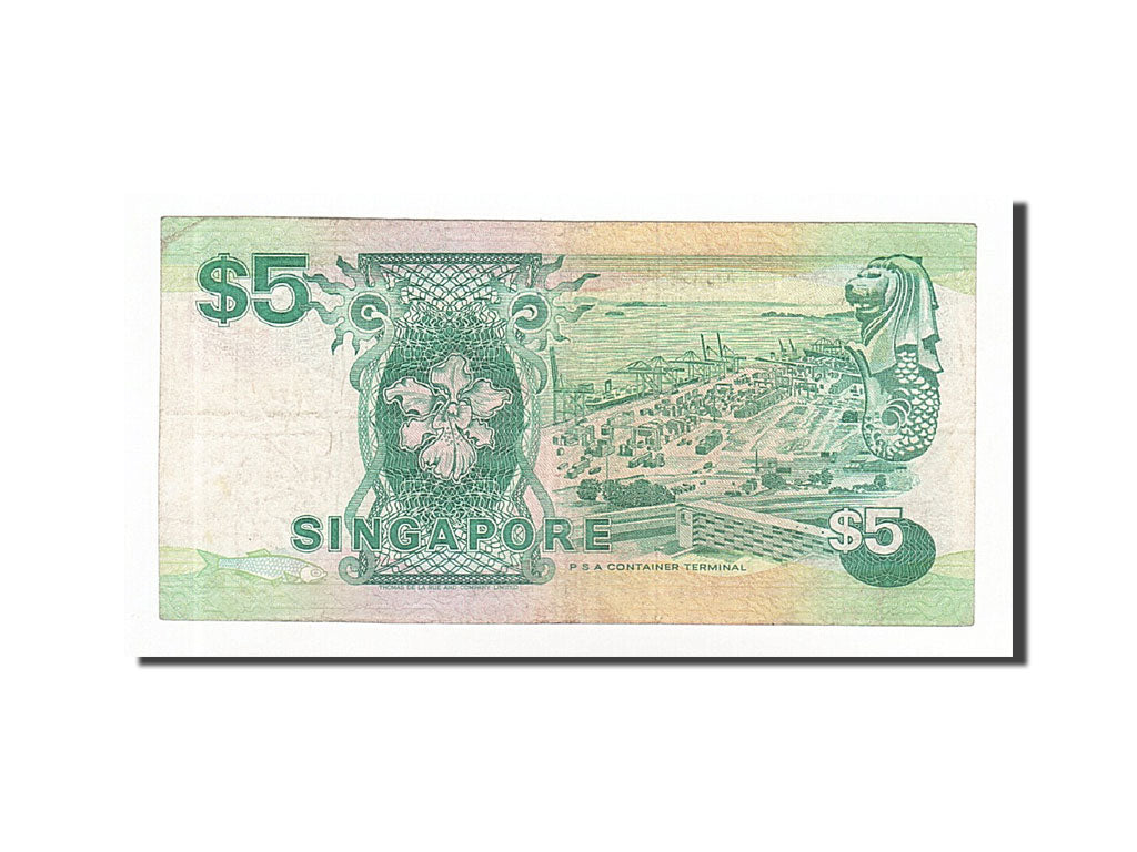 Banknote, Singapore, 5 Dollars, 1984-89, 1989, KM:19, VF(30-35)