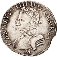France, Charles IX, Teston, 1569, Toulouse, EF(40-45), Silver, Sombart:4602