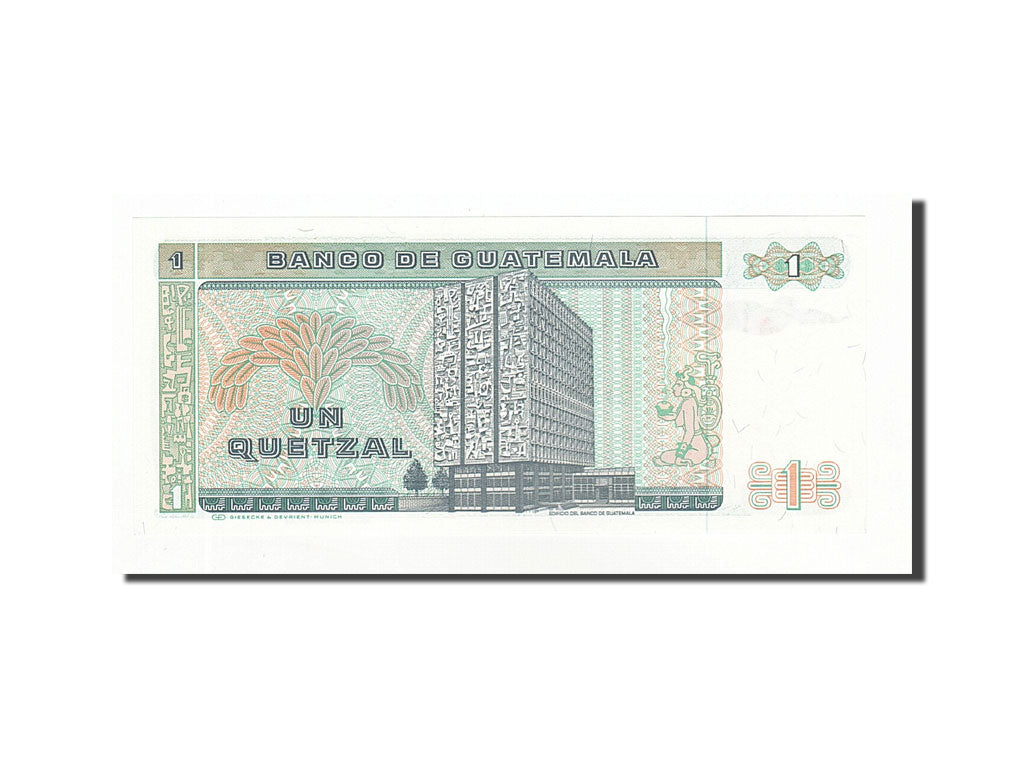 Banknote, Guatemala, 1 Quetzal, 1983, 1983-12-30, KM:66, UNC(65-70)