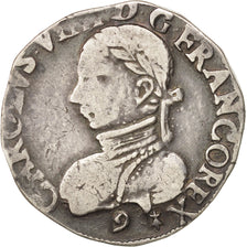 France, Charles IX, Teston, 1575, Rennes, VF(20-25), Silver, Sombart:4602