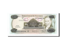 Banknote, Nicaragua, 100,000 Córdobas on 500 Córdobas, Undated (1987), 1987