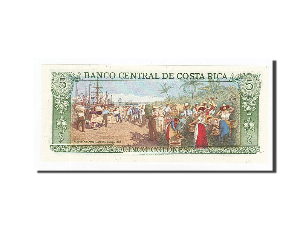 Banknote, Costa Rica, 5 Colones, 1968-1972, 1981-03-12, KM:236d, UNC(65-70)
