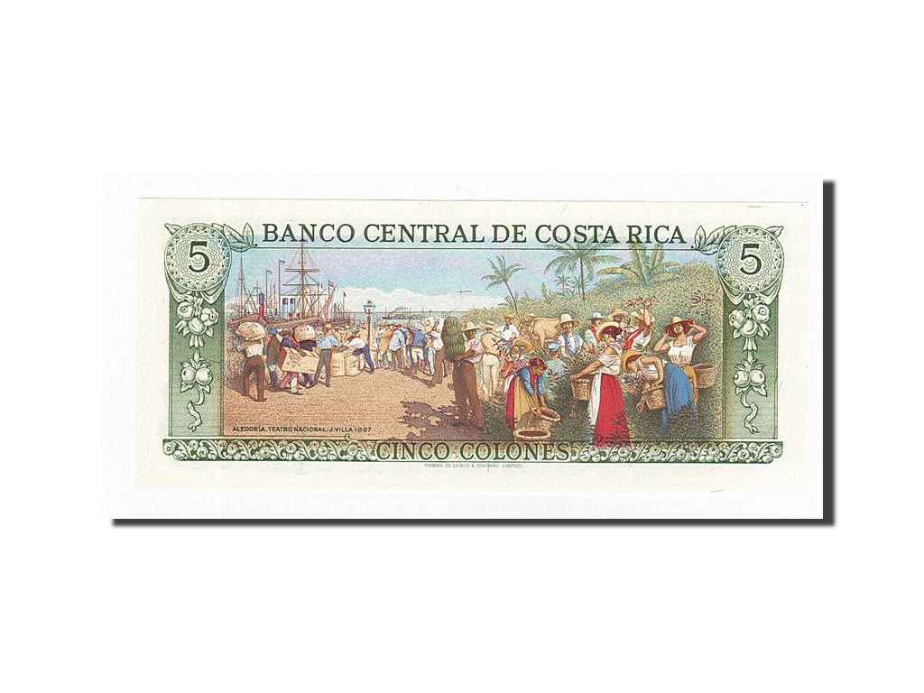 Banconote, Costa Rica, 5 Colones, 1968-1972, KM:236d, 1983-4-7, FDS