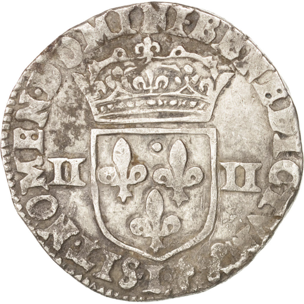 France, Henri IV, 1/4 Ecu, 1600, Bayonne, VF(30-35), Silver, Sombart:4686