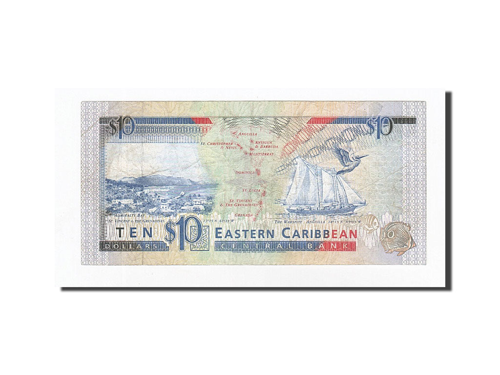 Banknote, East Caribbean States, 10 Dollars, UNDATED (1985-93), KM:23a2