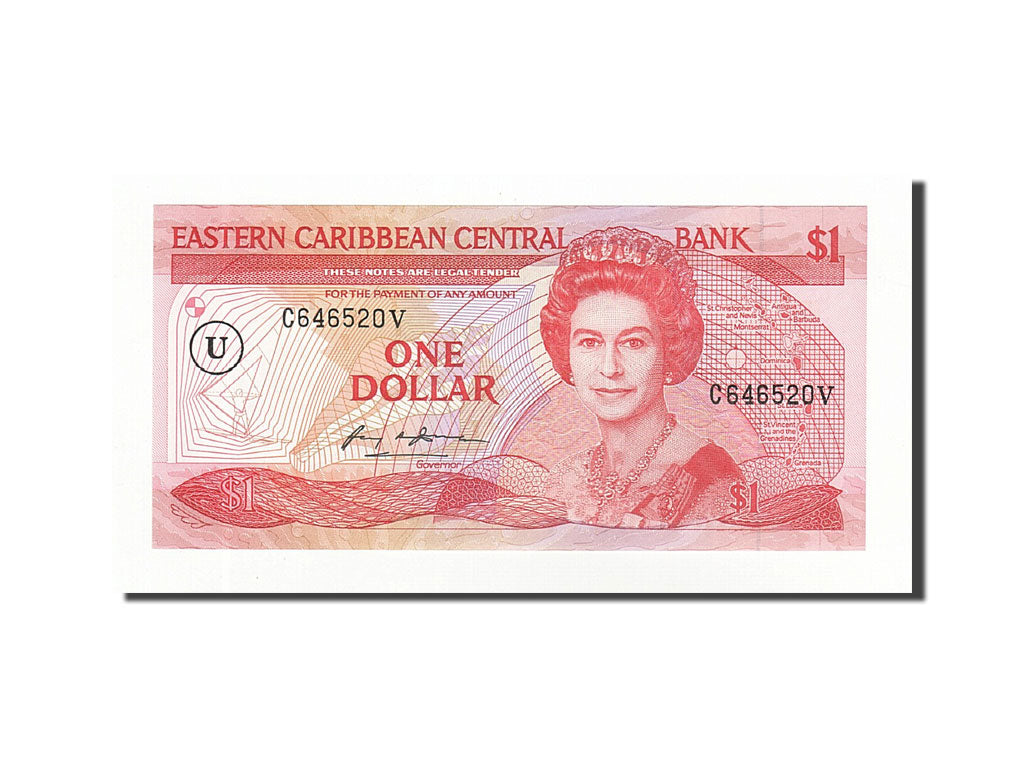 Banknote, East Caribbean States, 1 Dollar, 1985-1987, KM:17v, UNC(60-62)