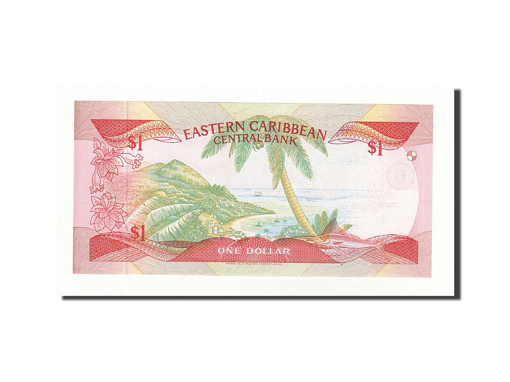 Banknote, East Caribbean States, 1 Dollar, 1985-1987, KM:17v, UNC(60-62)