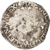 France, Henri IV, 1/4 Ecu, 1607, Rennes, F(12-15), Silver, Sombart:4686