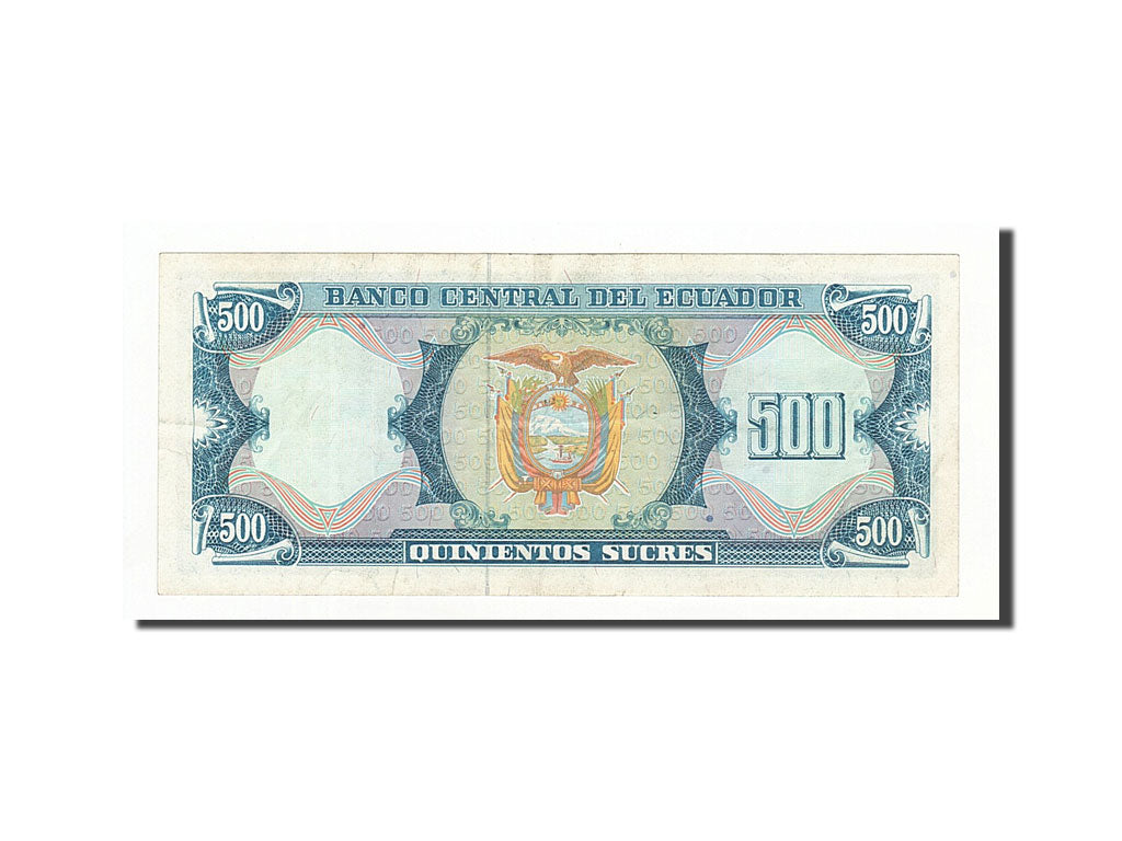 Banconote, Ecuador, 500 Sucres, KM:124Aa, 1988-06-08, BB+