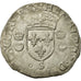 Monnaie, France, Douzain aux croissants, 1554, Troyes, TB+, Billon, Sombart:4380