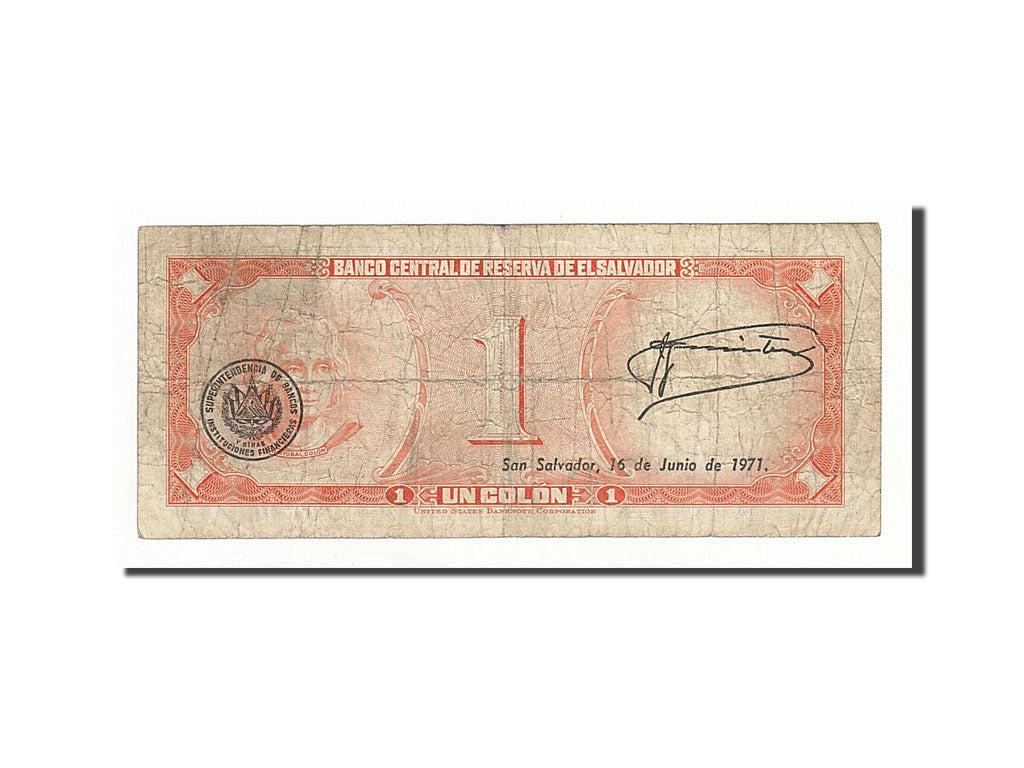 El Salvador, 1 Colon, 1970-05-12, KM:110b, TB