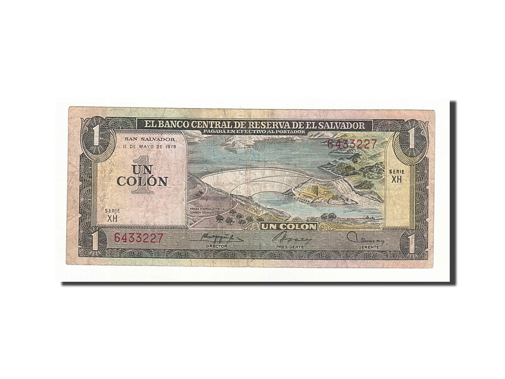 El Salvador, 1 Colon, 1978-5-11, KM:125a, BC