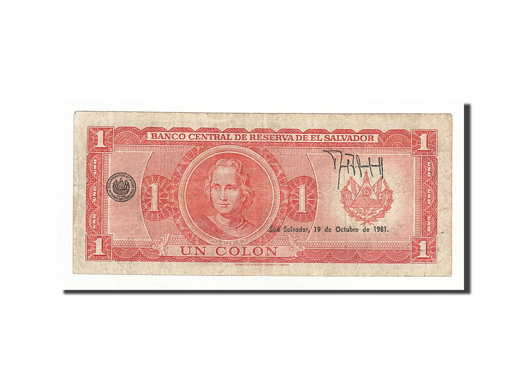 El Salvador, 1 Colon, 1978-5-11, KM:125a, BC