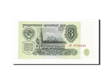 Biljet, Rusland, 3 Rubles, 1961, KM:223a, SPL