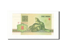 Billete, 3 Rublei, 1992-1996, Bielorrusia, KM:3, 1992, SC
