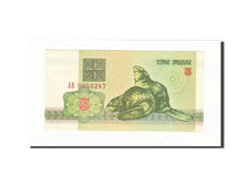 Biljet, Wit Rusland, 3 Rublei, 1992-1996, 1992, KM:3, SUP