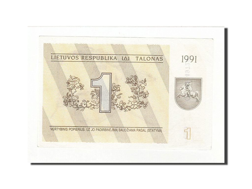 Banknote, Lithuania, 1 (Talonas), 1991, KM:32a, AU(55-58)