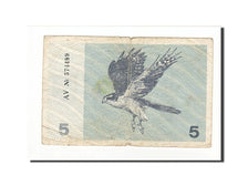 Banconote, Lituania, 5 (Talonas), 1991, KM:34a, MB