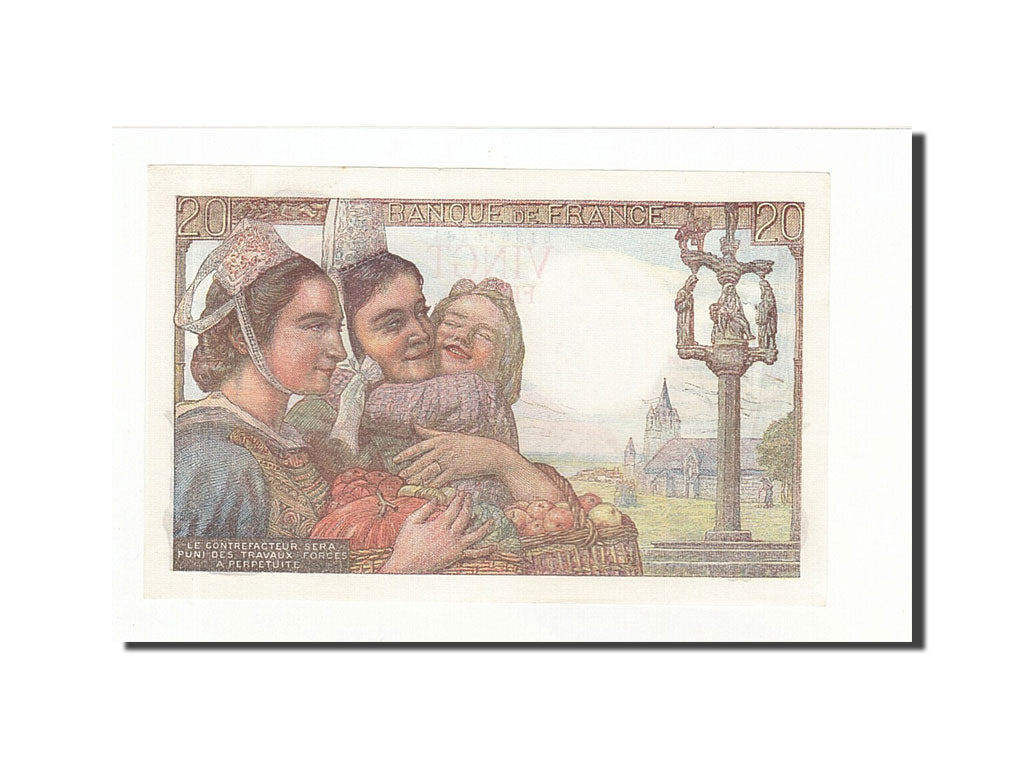 France, 20 Francs, 1949, 1949-03-10, KM:100c, SUP+, Fayette:13.14