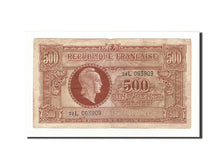Billete, Francia, 500 Francs, 1945, BC+, Fayette:VF 11.1, KM:106