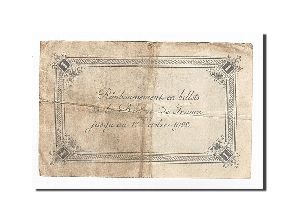 Banknote, France, 1 Franc, 1916, 1916-01-14, VF(30-35)