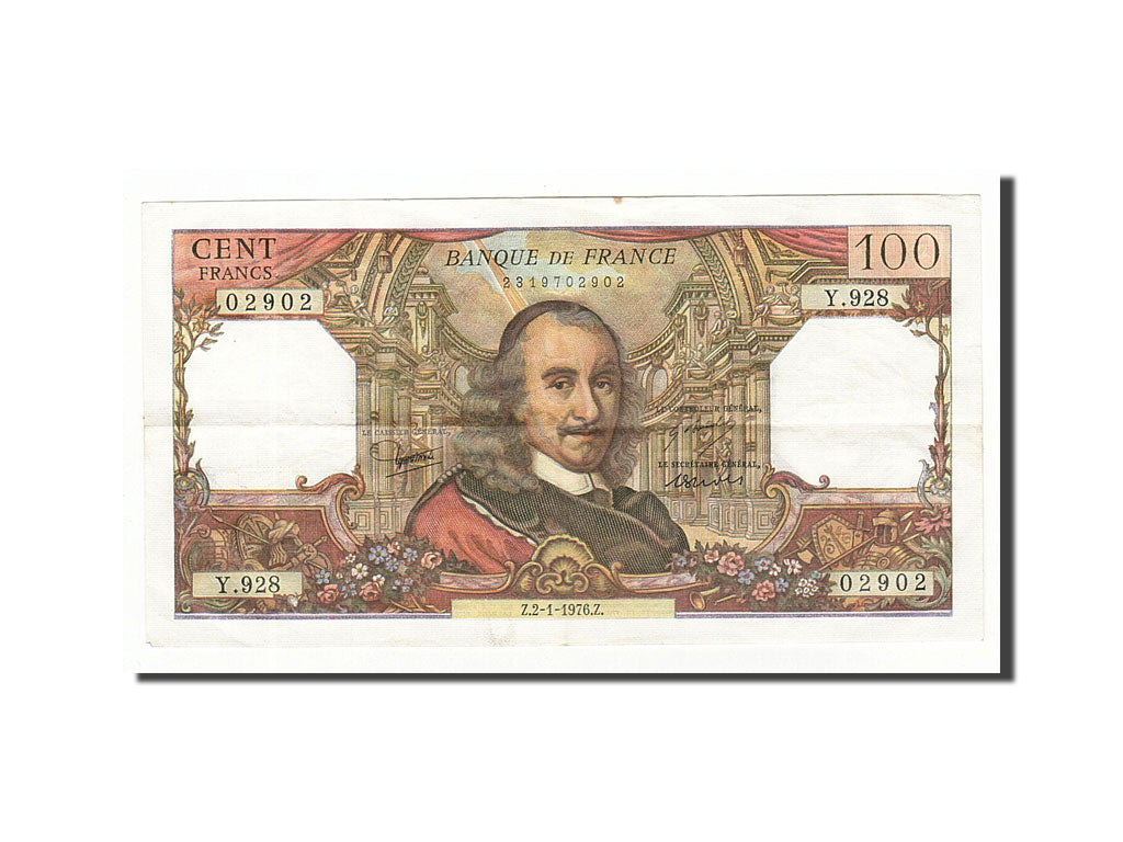 Geldschein, Frankreich, 100 Francs, 1976-01-02, SS, Fayette:65.51, KM:149f