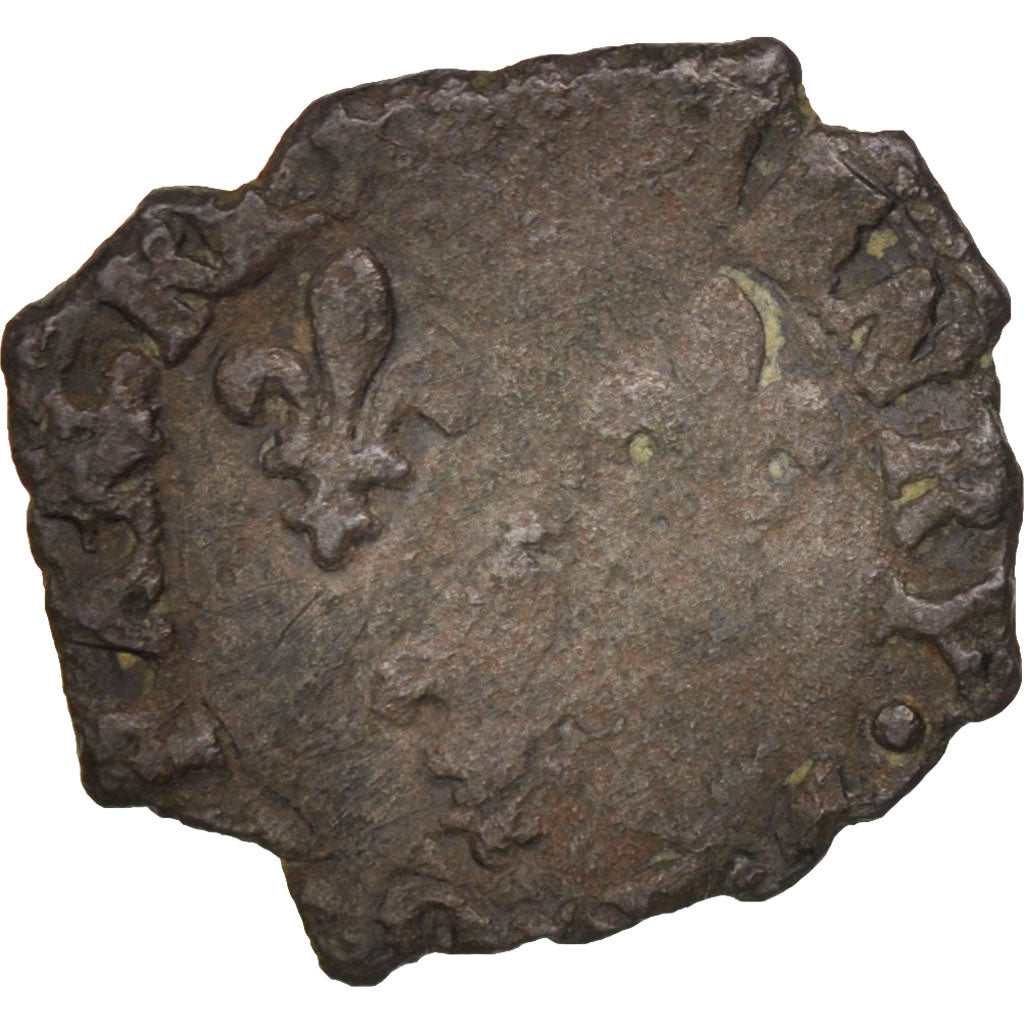 France, Double Tournois, 1552, Villefranche De Rouergue, F(12-15), Copper