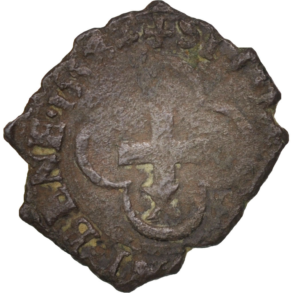 France, Double Tournois, 1552, Villefranche De Rouergue, F(12-15), Copper