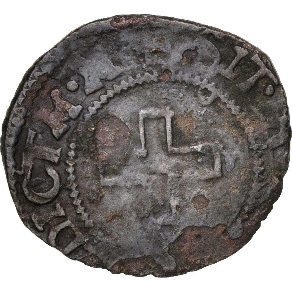 France, François Ier, Liard du Dauphiné, Romans, B+, Billon, Sombart:4292