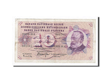 Billete, 10 Franken, Suiza, KM:45i, 1964-04-02, BC+