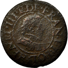 Coin, France, Denier Tournois, Undated, Paris, F(12-15), Copper, Sombart:4070
