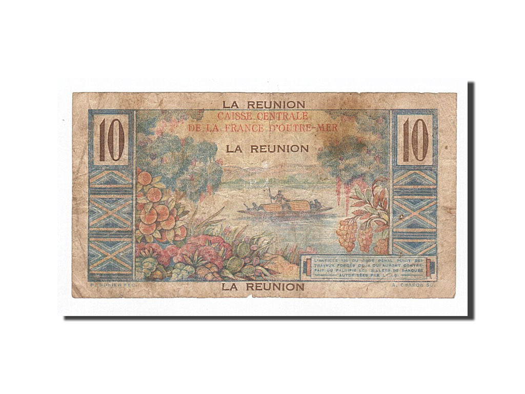 French Equatorial Africa, 10 Francs, Undated (1947), KM:21, VF(20-25)