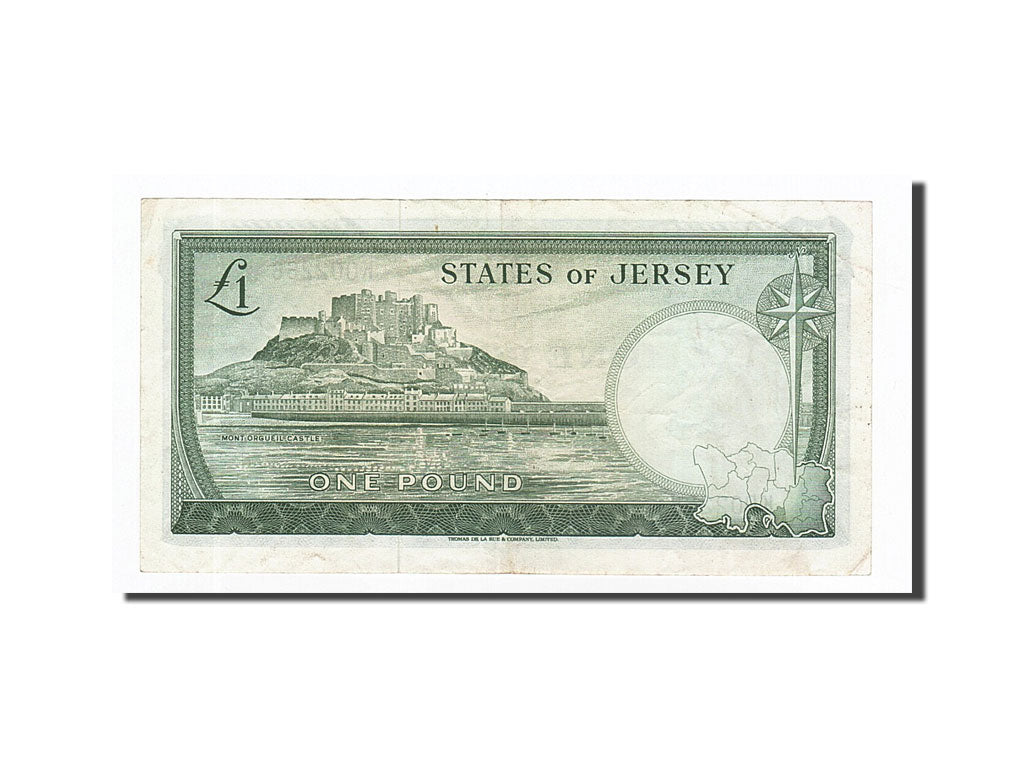 Geldschein, Jersey, 1 Pound, 1963, KM:8b, SS+