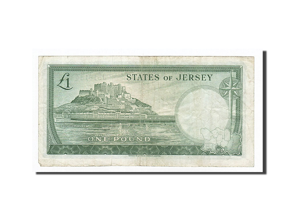 Biljet, Jersey, 1 Pound, 1963, KM:8b, TTB