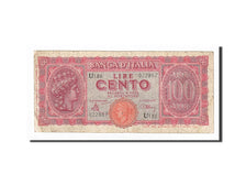 Italia, 100 Lire, KM:75a, 1944-12-10, MB