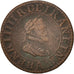 France, Henri IV, Double Tournois, 1603, Paris, VF(20-25), Copper, Sombart:4184