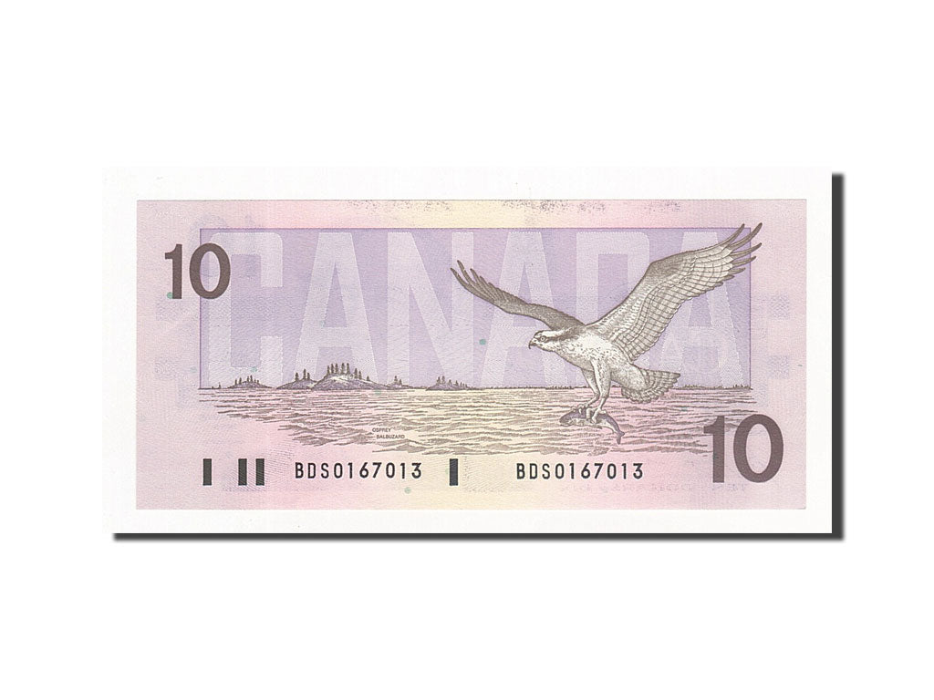 Canadá, 10 Dollars, 1989, KM:96b, UNC