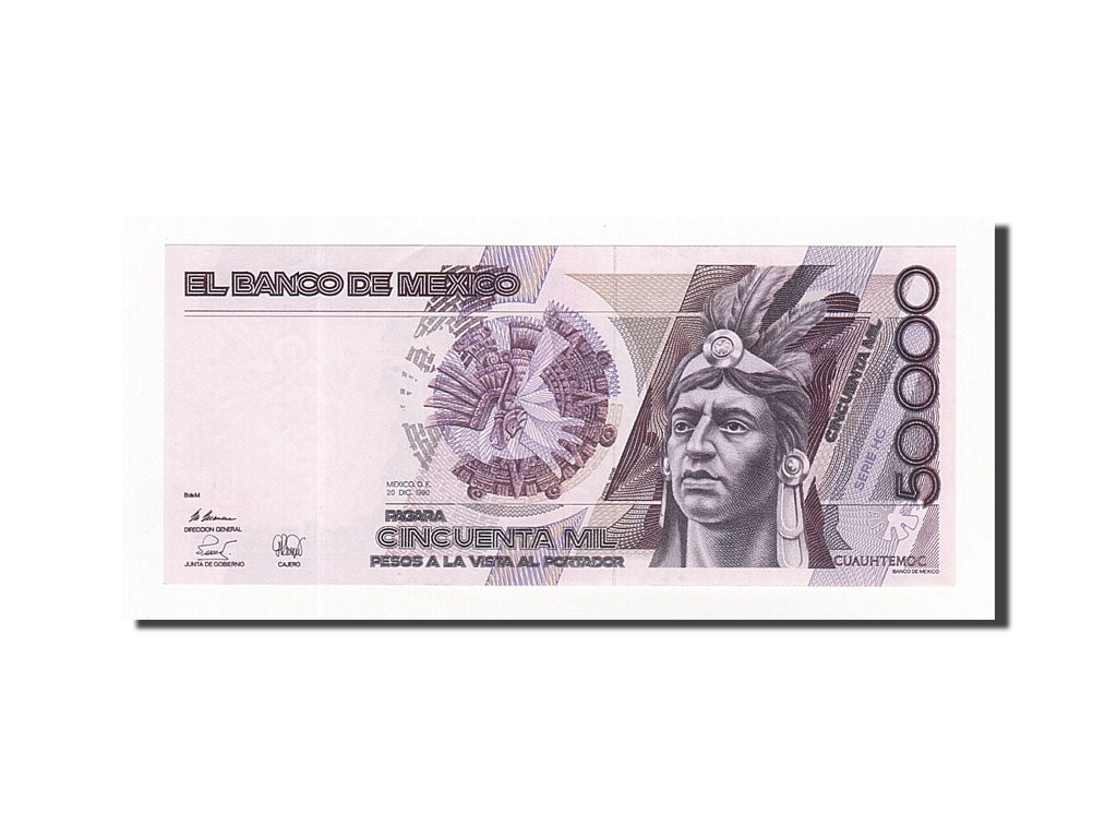 Messico, 50,000 Pesos, 1990-12-20, KM:93b, FDS