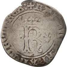 France, Charles VIII, Karolus or Dizain, Paris, F(12-15), Billon, Duplessy:593