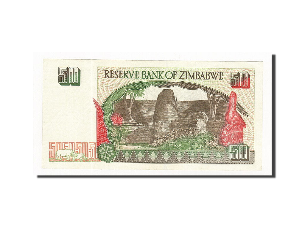 Zimbabwe, 50 Dollars, 1994, KM:8a, UNC(65-70)