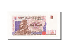 Geldschein, Simbabwe, 5 Dollars, 1997, Undated, KM:5a, UNZ