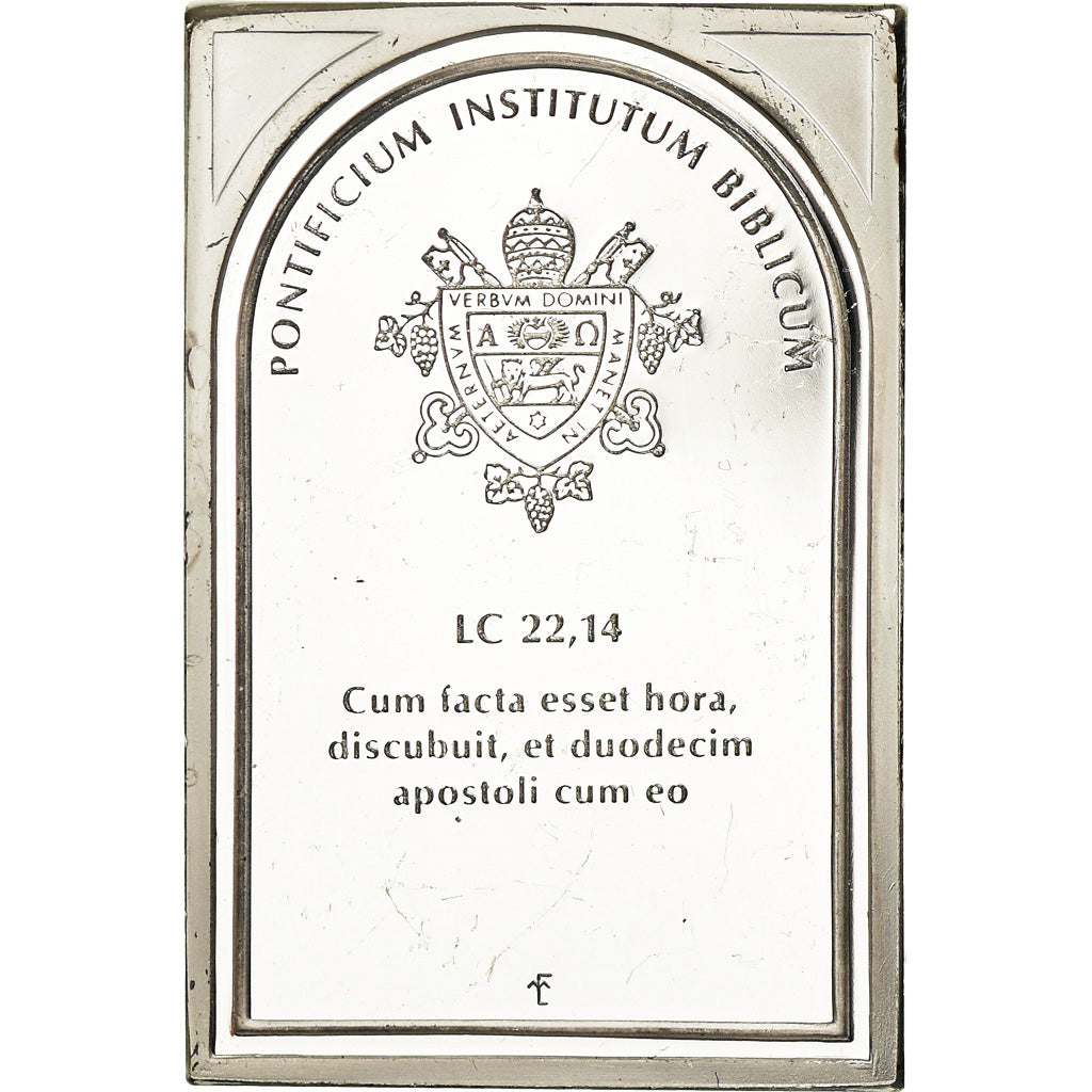 Vaticano, medalla, Institut Biblique Pontifical, Luc 22:14, Religions & beliefs
