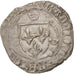 France, Charles VIII,Blanc à la couronne, Limoges, VF(20-25),Silver,Duplessy:587