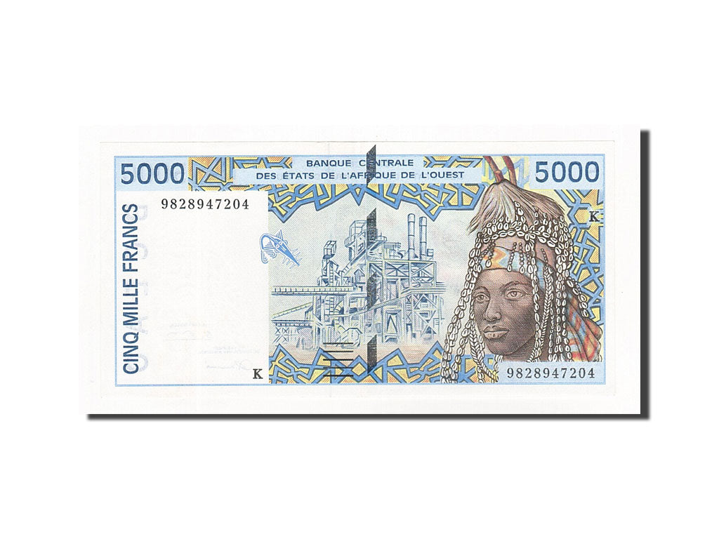 Billet, West African States, 5000 Francs, 1998, Undated, KM:913Sb, NEUF